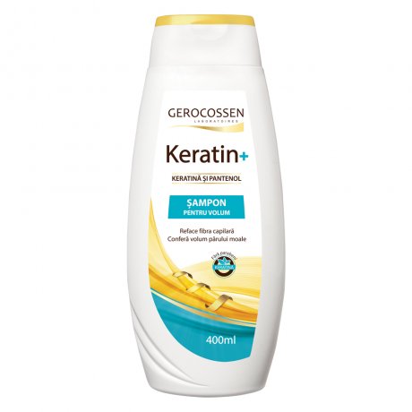 Sampon pentru volum cu keratina si pantenol - Keratin+ 400 ml