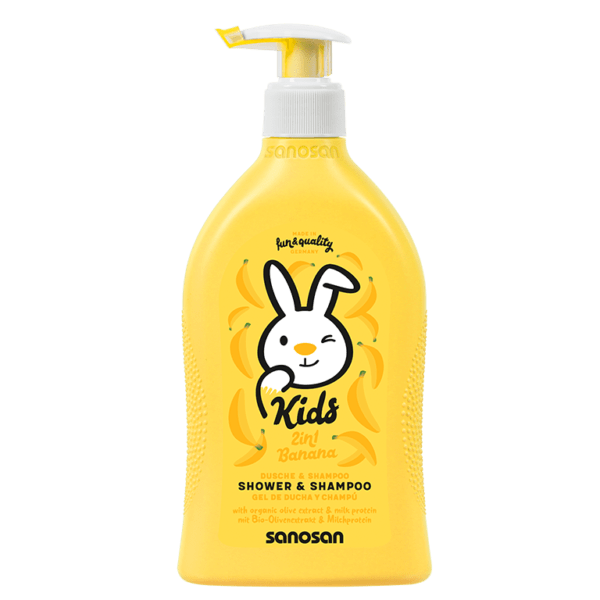 Gel de duș & Șampon – 2 în 1 – banane 400 ml