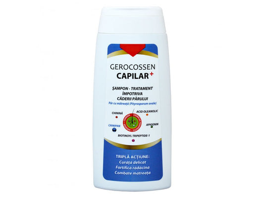 Sampon impotriva caderii parului pentru par cu matreata Capilar+ 275 ml