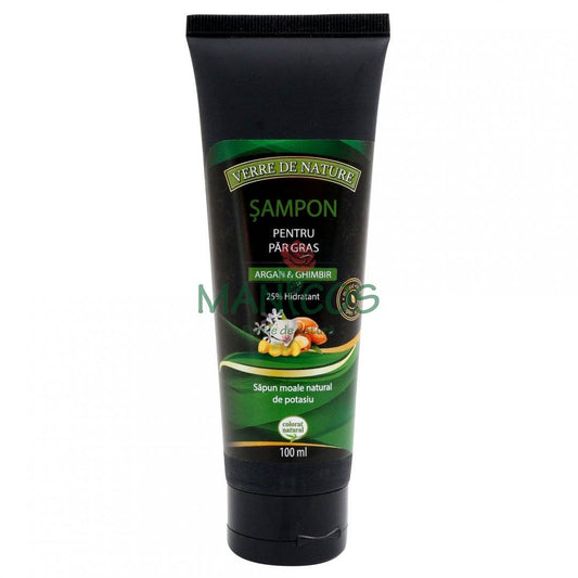 Sampon pentru par gras cu argan, ghimbir si complex vegetal 100 ml