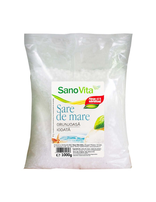 sare de mare grunjoasă iodată 1 kg