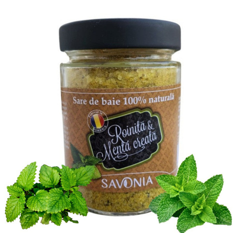 Sare de Baie Savonia cu Roinita si Menta Creata