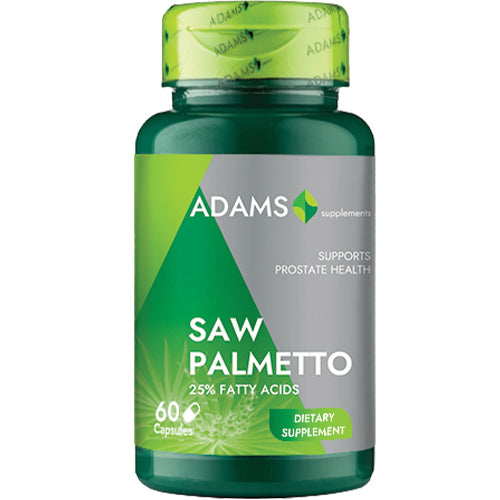 Saw Palmetto 500mg, 60cps, Adams Supplements