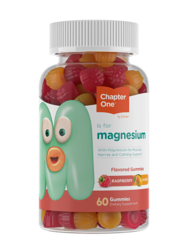ZAHLER® Chapter One™ M Is For Magnesium, Magneziu cu Aroma de Zmeura si Mango, 60 jeleuri
