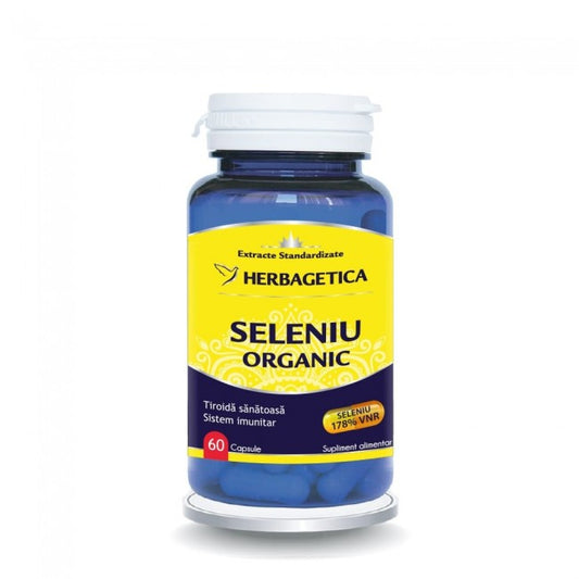 Seleniu Organic Herbagetica 60 Capsule