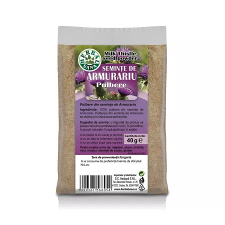 Seminte de Armurariu pulbere, 40 g, Herbal Sana