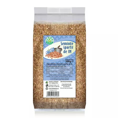 Seminte de in sparte, 500 g, Herbal Sana