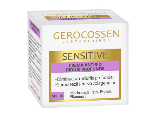 Crema antirid riduri profunde SPF 10 Sensitive 50 ml