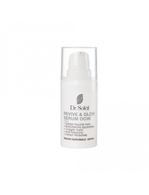 Serum ochi cu mucina melc Revive & Glow Dr. Soleil, 15 ml