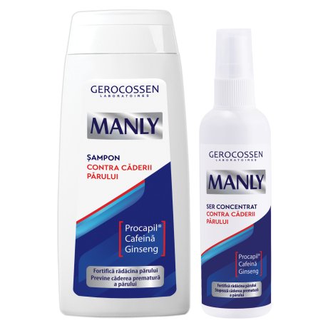 Set Manly contra caderii parului: sampon 275 ml+ser 125 ml
