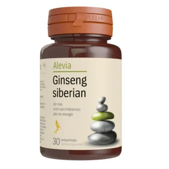 Ginseng Siberian, 30 comprimate, Alevia