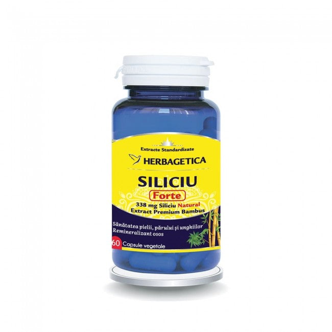 Siliciu Forte Herbagetica 60 capsule