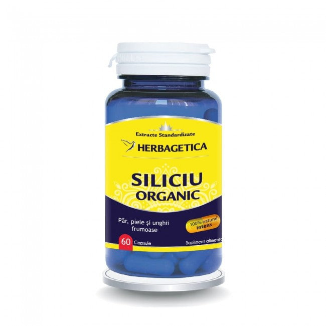 Siliciu Organic Herbagetica 60 capsule
