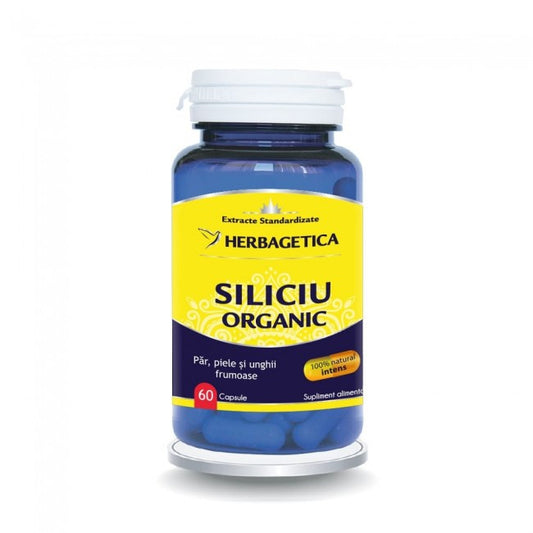 Siliciu Organic Herbagetica 60 capsule