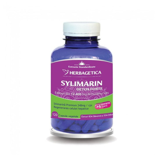 Sylimarin Detox Forte Herbagetica 120 Capsule
