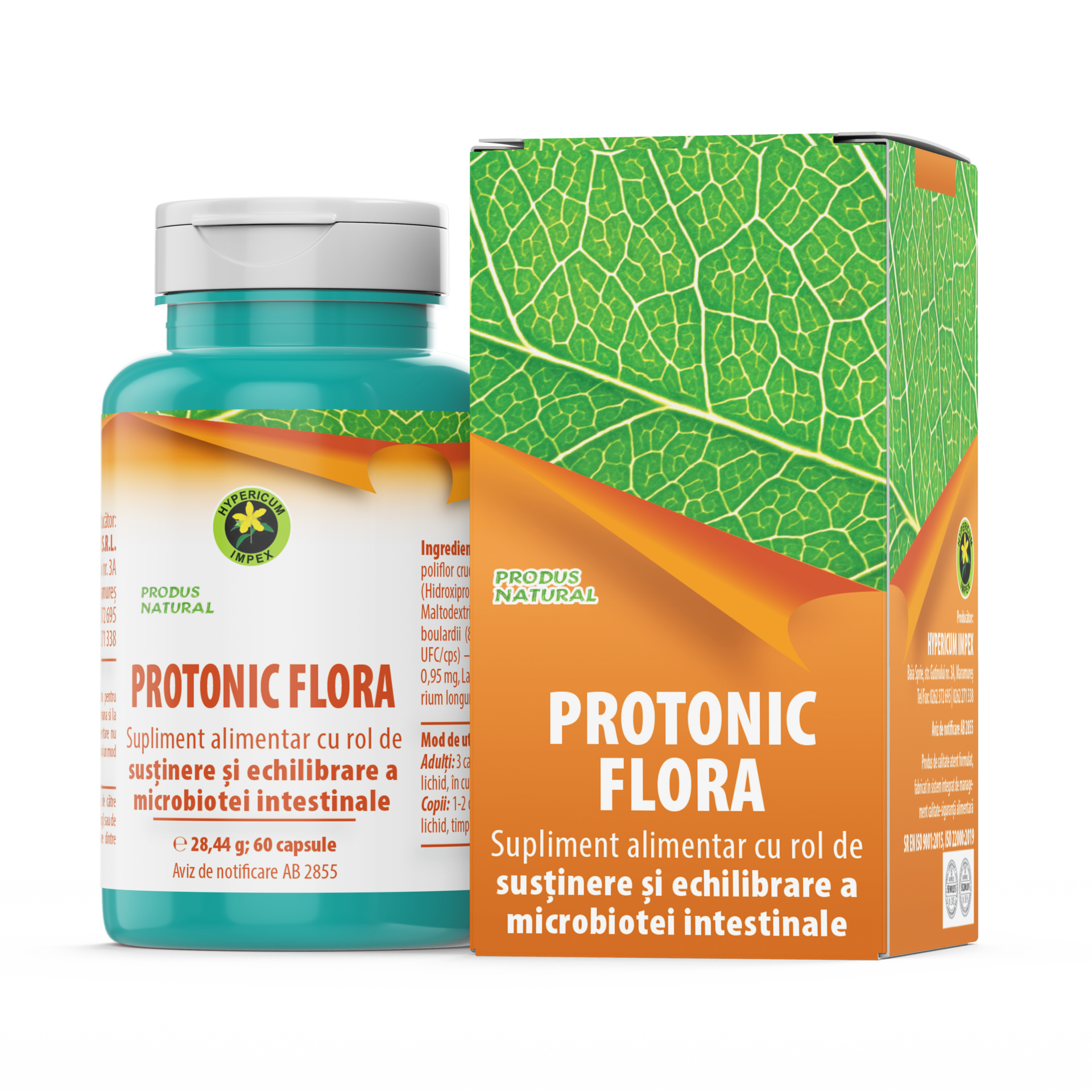 Capsule Protonic Flora – refacerea echilibrului microbiotei („florei”) intestinale și fortifierea organismului.