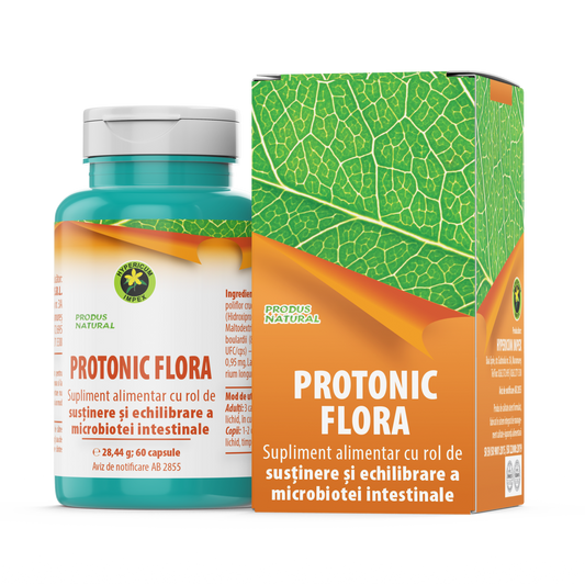 Capsule Protonic Flora – refacerea echilibrului microbiotei („florei”) intestinale și fortifierea organismului.