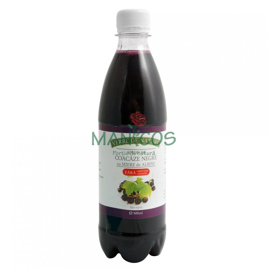 Sirop de coacaze negre cu miere 500 ml