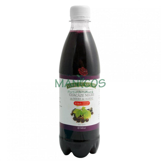 Sirop de coacaze negre cu miere 500 ml