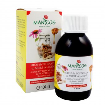 Sirop de echinacea cu miere si propolis 100 ml