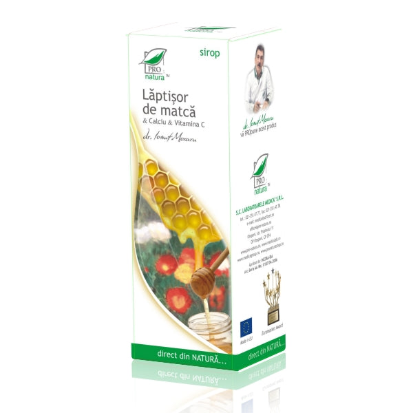 Laptisor de matca Calciu Vitamina C sirop 100ml