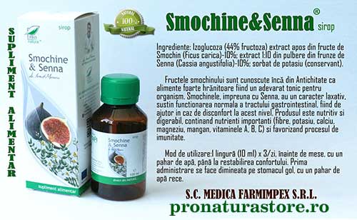 Smochine Senna sirop 100ml – zahar invert