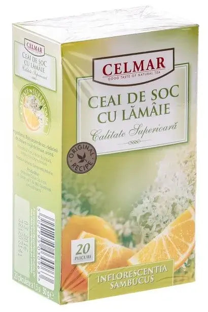 Ceai de soc cu lămâie, 1,50grX20dz, Celmar