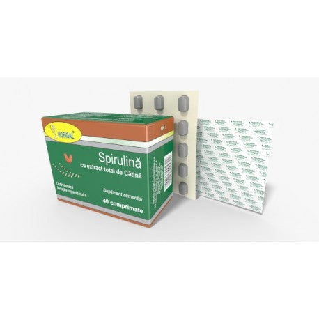 Spirulina cu extract total de catina 40 cpr.