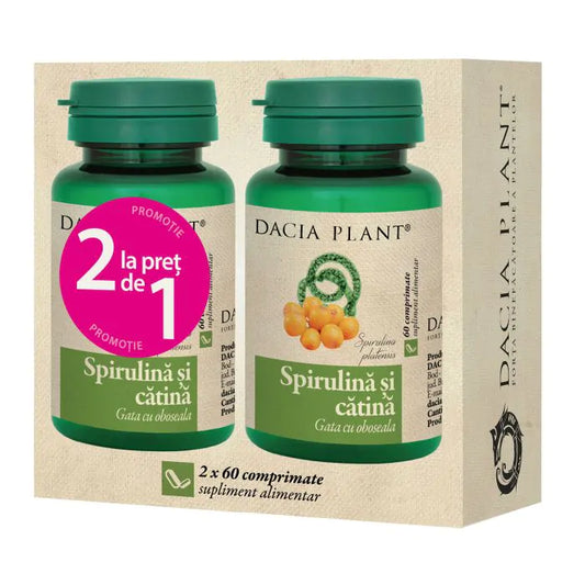 Spirulina si Catina comprimate 120Cpr