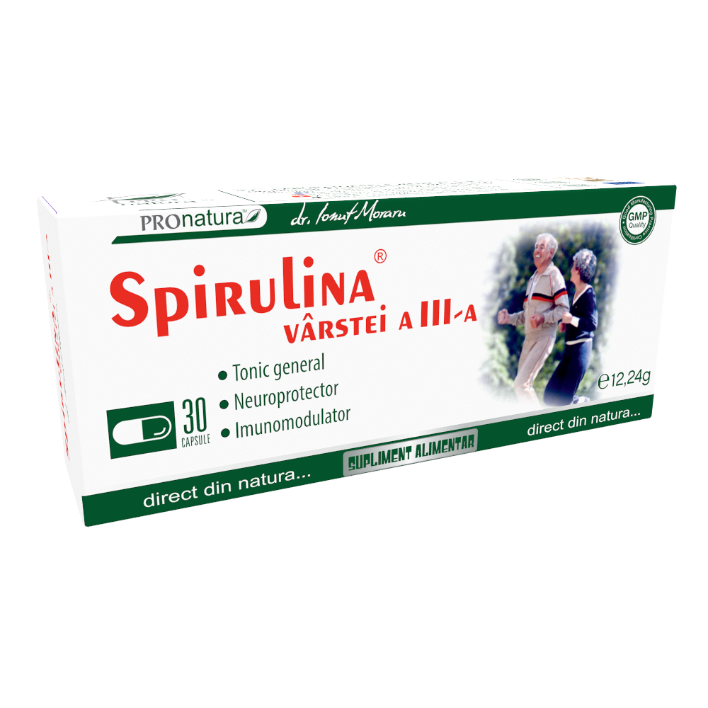 Spirulina varstei a III-a 30cps blister