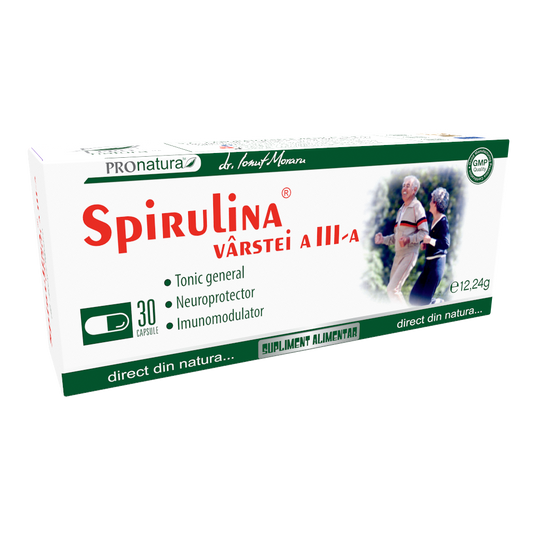 Spirulina varstei a III-a 30cps blister
