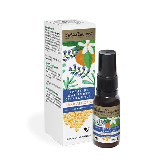 Spray de gât forte cu propolis 20ml