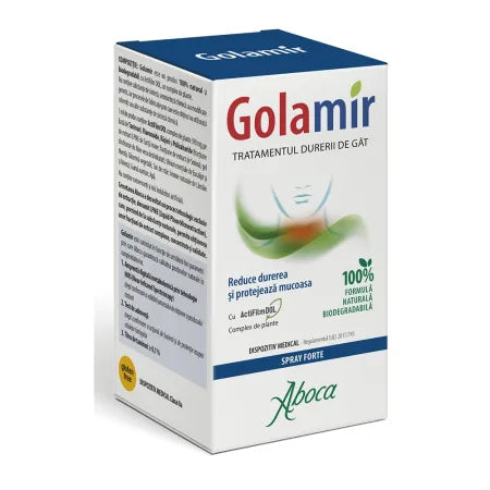 Spray pentru adulti cu alcool Golamir 2Act, 30ml, Aboca