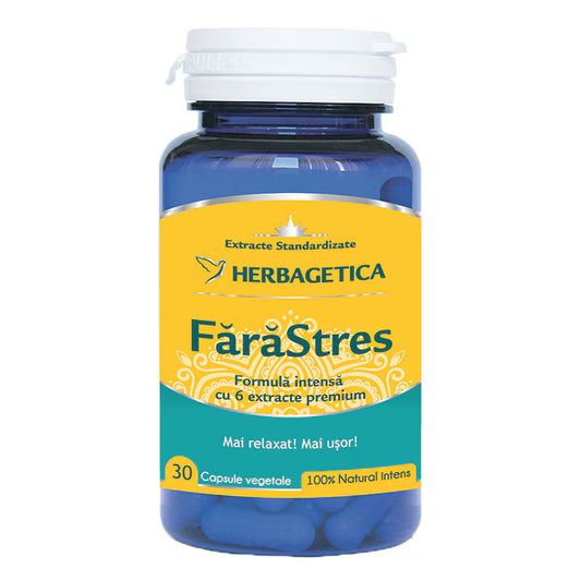Fara Stres, 30 capsule Herbagetica