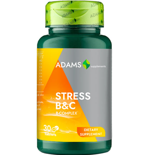 Stress B&C, 30cps, Adams Supplements