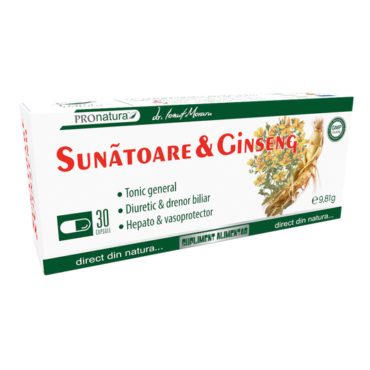 Sunatoare si Ginseng 30cps blister