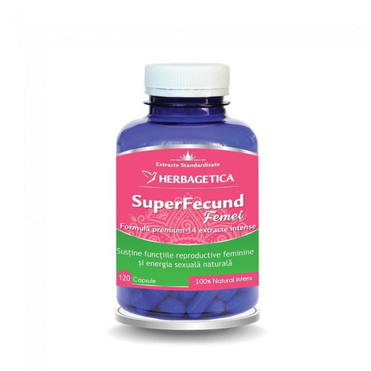 Superfecund Femei Herbagetica 120 Capsule