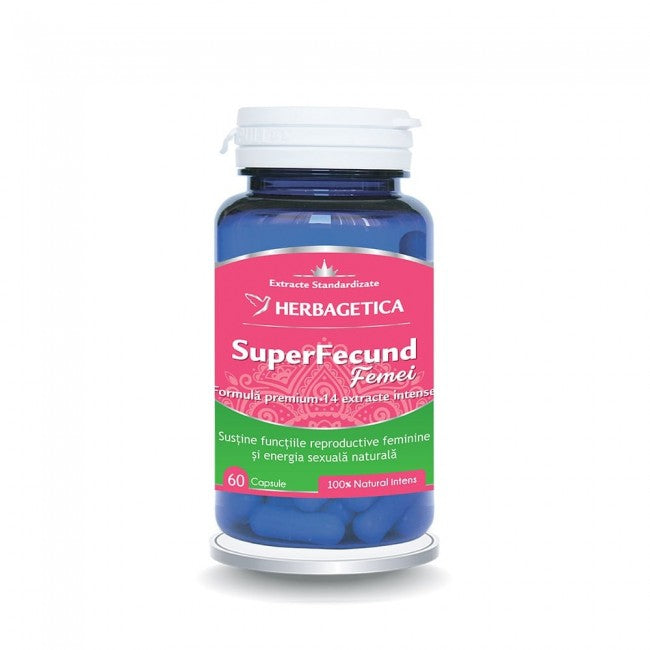 Superfecund Femei Herbagetica 60 Capsule