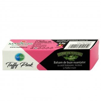 Balsam de buze nuantator Hyal'thaea Taffy Pink - 4.8 g, Manicos
