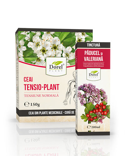 Ceai Tensio-Plant + Tinctură de Păducel și Valeriană