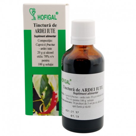 Tinctura de ardei iute - 50 ml