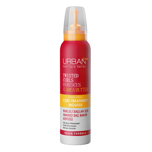 Tratament spuma pentru par cret cu Hibiscus si unt de Shea, 150 ml, Urban Care
