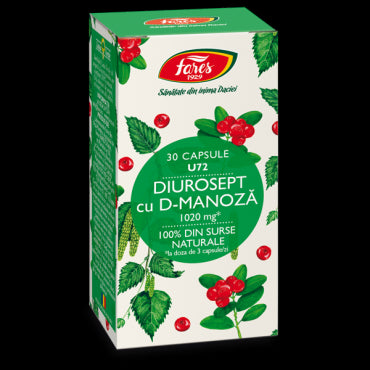 Diurosept cu D-manoză, U72, 30 capsule gastrorezistente