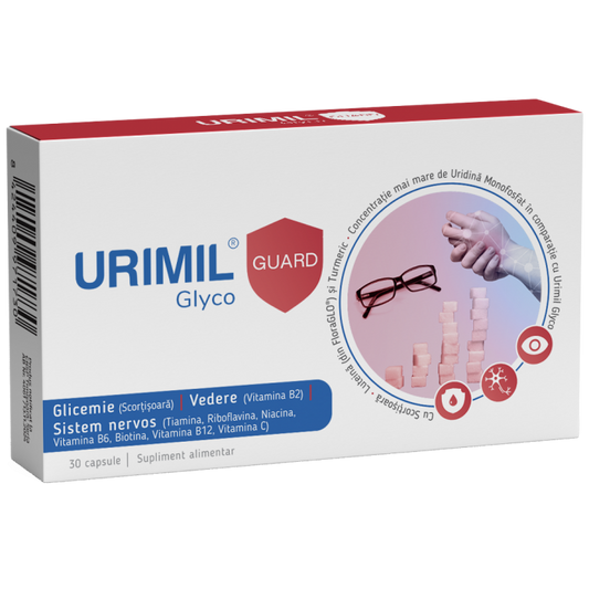 Urimil Glyco Guard - susținere avansată pentru glicemie, nervi și vedere