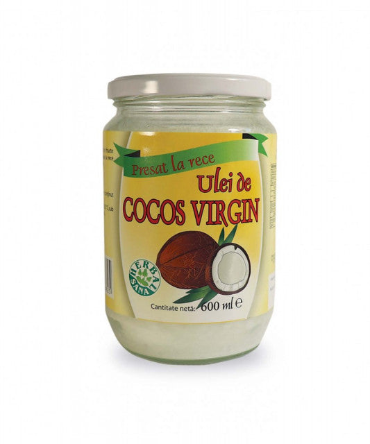 Ulei de cocos virgin Herbal Sana 600ml – Natural și versatil
