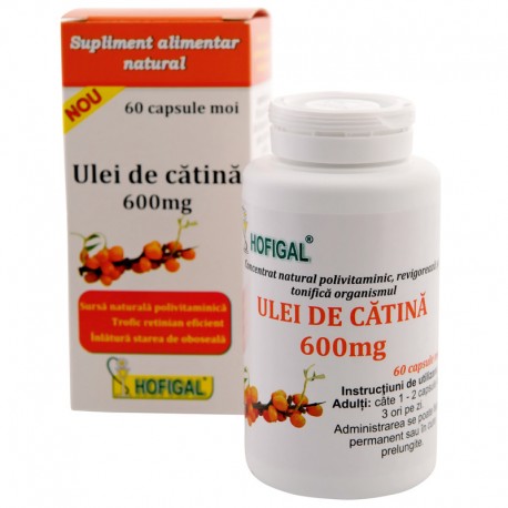 Ulei de catina 600 mg - capsule moi