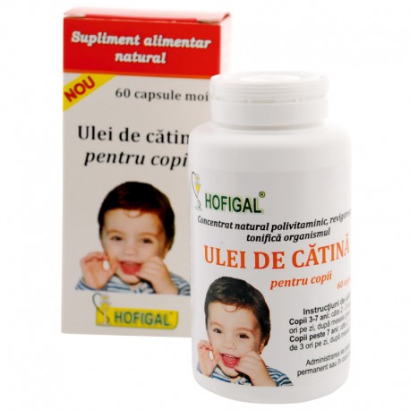 Ulei de catina pentru copii - 60 capsule moi