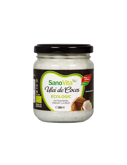ULEI DE COCOS ECOLOGIC EXTRAVIRGIN, PRESAT LA RECE, 200 ML