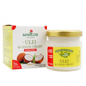 Ulei de cocos virgin certificat ecologic 100 ml