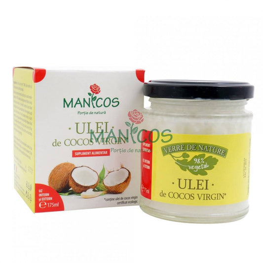Ulei de cocos virgin certificat ecologic 175 ml